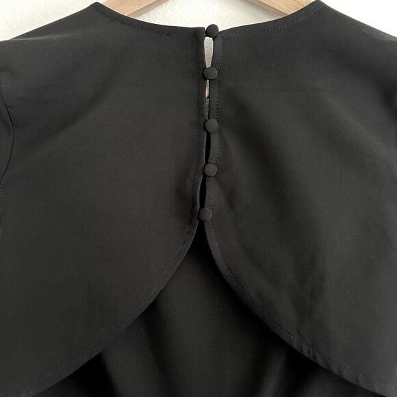 NWT LULUS ‘Conversation Piece’ Size M Black Maxi Dress Backless Cutouts USA Made - Picture 10 of 14